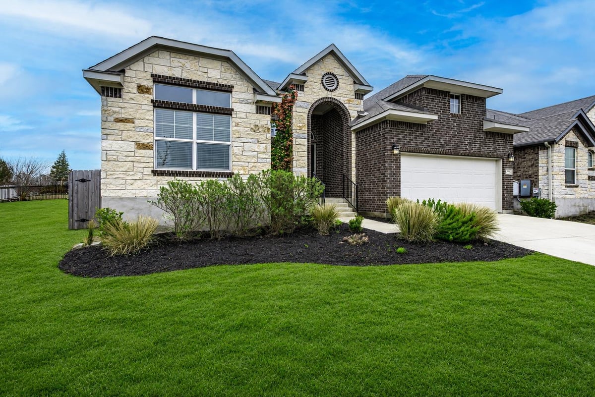 View 20933 Claire Jean PATH in Park At Blackhawk 4 20933 Claire Jean PATH - front exterior - Luxury home in Park At Blackhawk 4, Pflugerville, TX