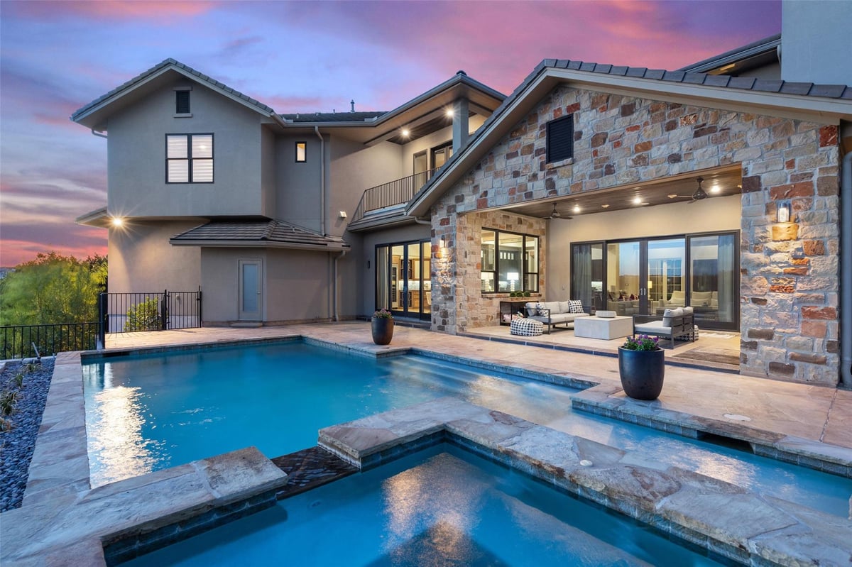 View 210 Bella Colinas DR in Lakeway Highlands Ph 1 Sec 4 210 Bella Colinas DR - front exterior - Luxury home in Lakeway Highlands Ph 1 Sec 4, Austin, TX
