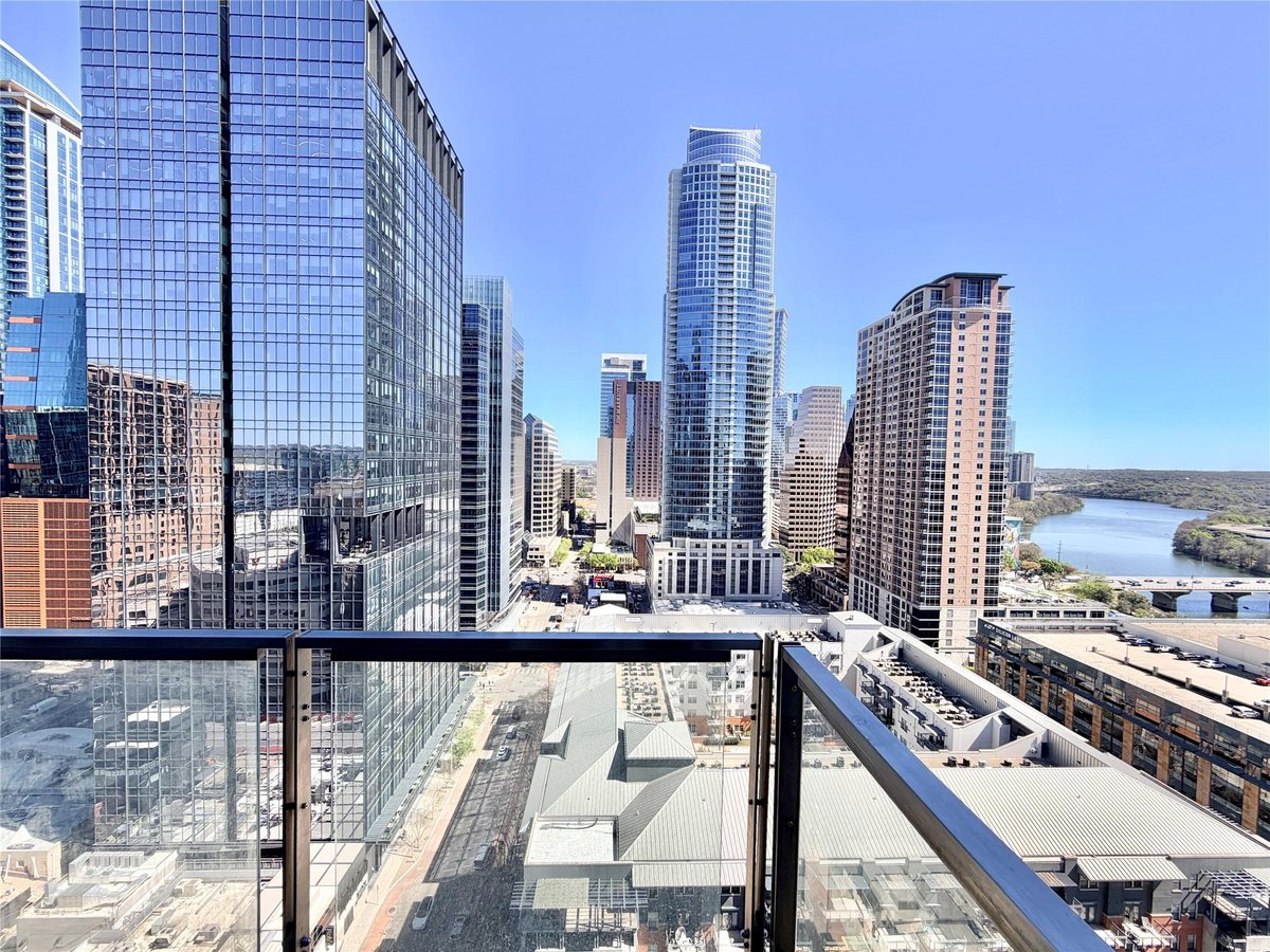 Living area at 210 Lavaca St Unit #1912 - 2 bed 2 bath home