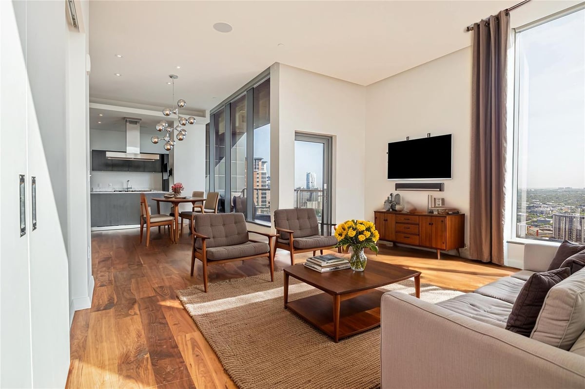 Primary bedroom at 210 Lavaca St Unit #2903 - 3 bed 3 bath home