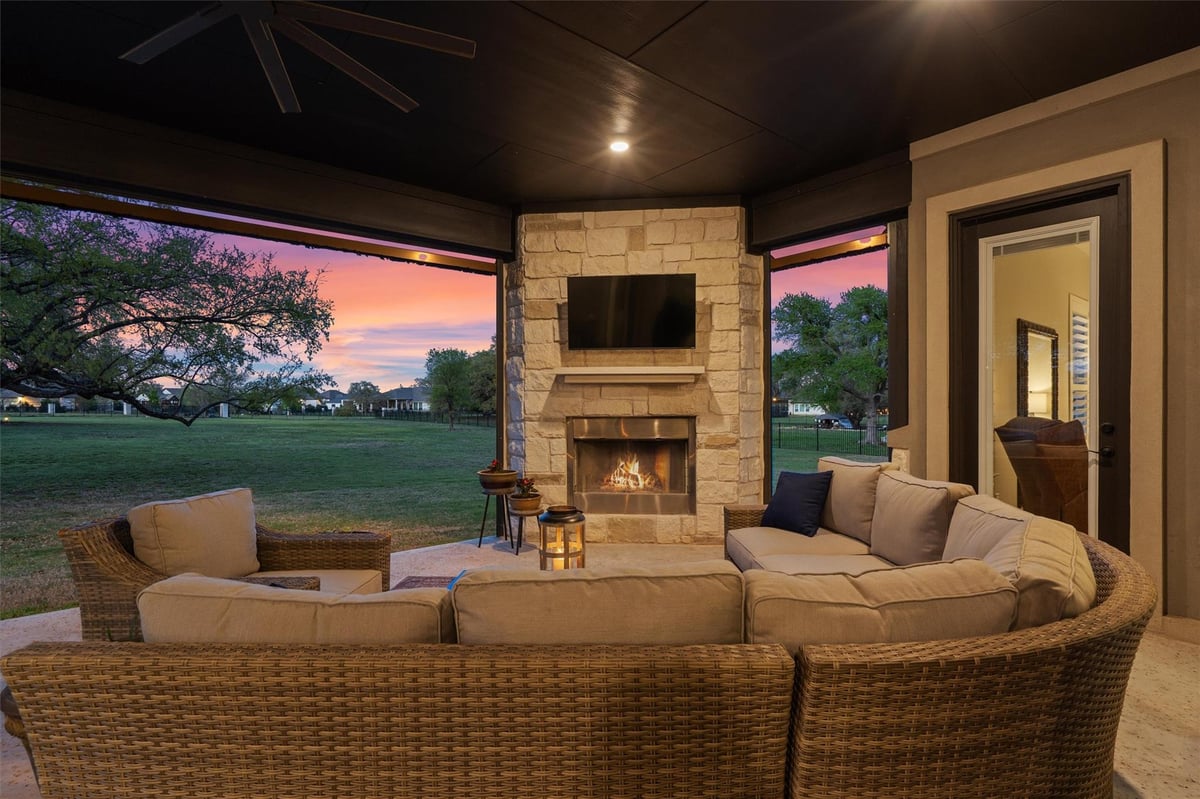 View 210 Miranda WAY in Highland Village Ph One 210 Miranda WAY - front exterior - Luxury home in Highland Village Ph One, Georgetown, TX