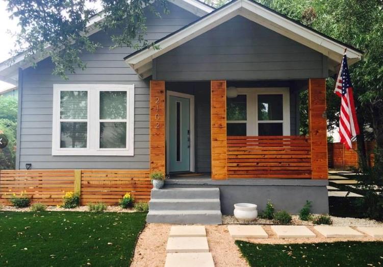 View 2102 E 14th St Unit #A in Division B 2102 E 14th St Unit #A - front exterior - Luxury home in Division B, Austin, TX