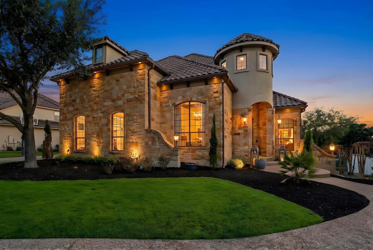 2104 University Club Dr - front exterior - Luxury home in Steiner Ranch, Austin, TX
