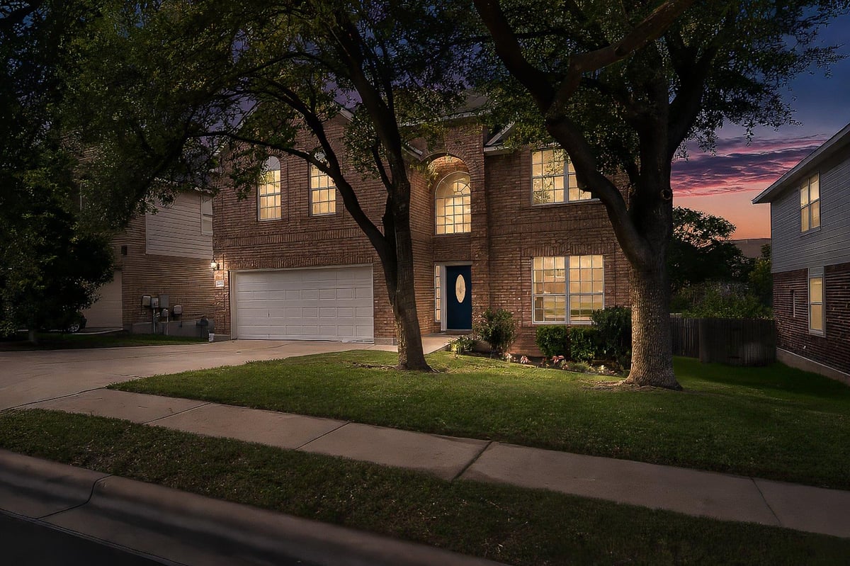 View 2106 Faldo LN in Forest Creek Sec 18 2106 Faldo LN - front exterior - Luxury home in Forest Creek Sec 18, Round Rock, TX