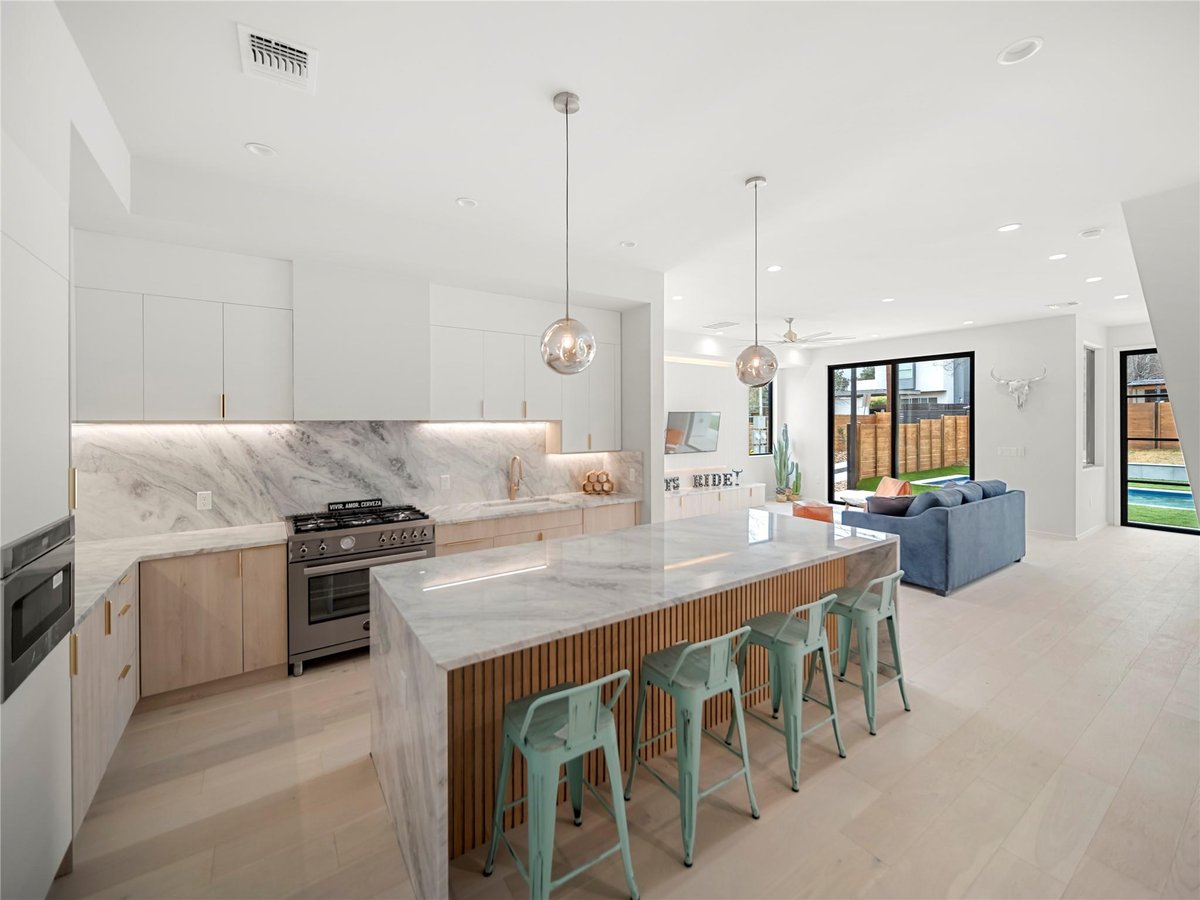 Primary bedroom at 2107 Brackenridge St Unit #1 - 3 bed 3 bath home