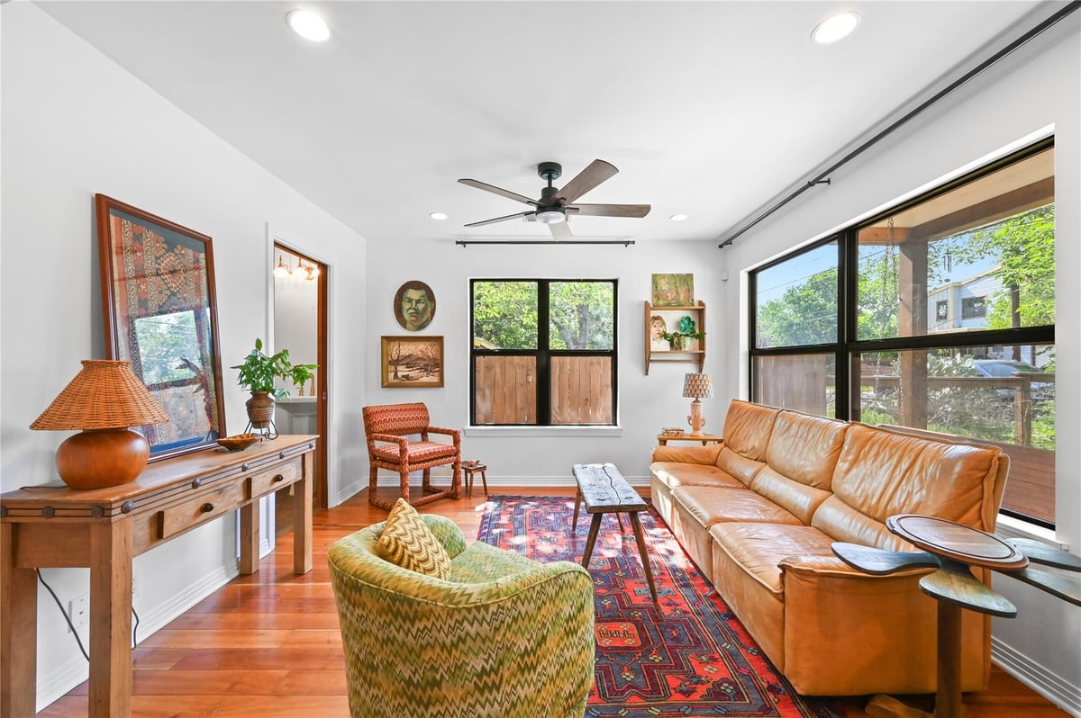 Living area at 2107 E 13th St - 2 bed 2 bath home