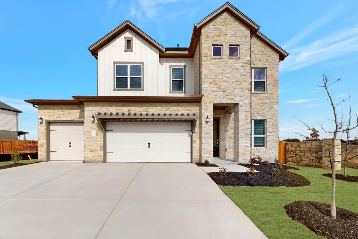 View 2112 Lolo Ln in Barksdale 2112 Lolo Ln - front exterior - Luxury home in Barksdale, Leander, TX