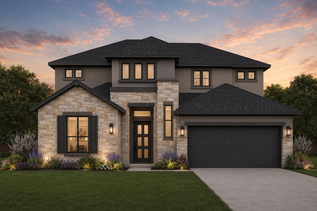2116 Tobiano TRCE - front exterior - Luxury home in Broken Oak, Georgetown, TX