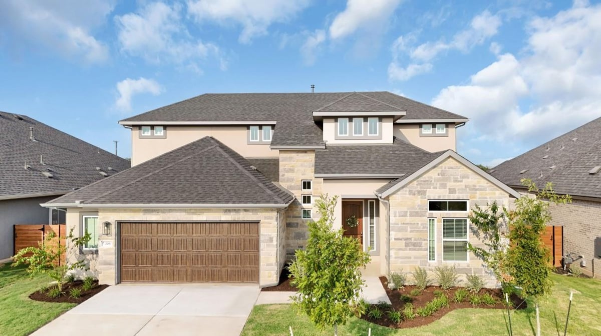2116 Tobiano TRCE - front exterior - Luxury home in Broken Oak, Georgetown, TX