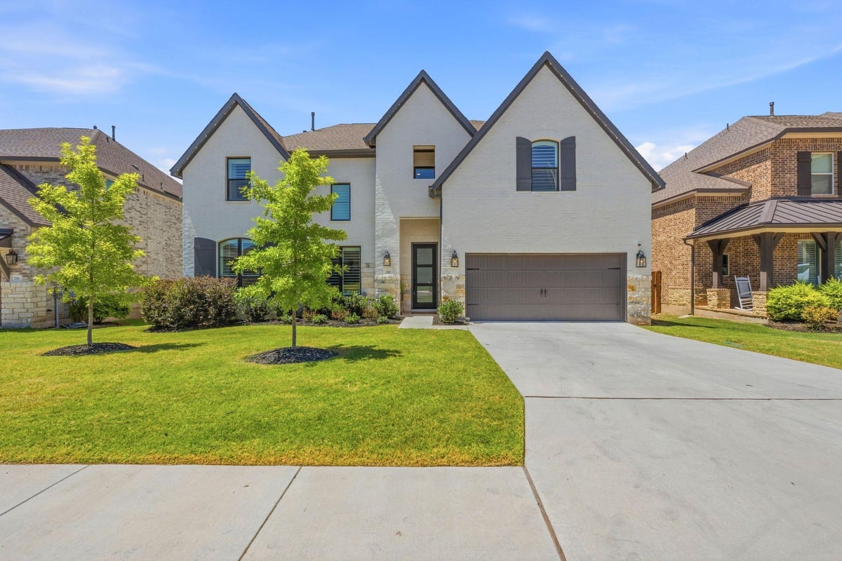 212 Barnstorm LN - front exterior - Luxury home in Parmer Ranch, Georgetown, TX