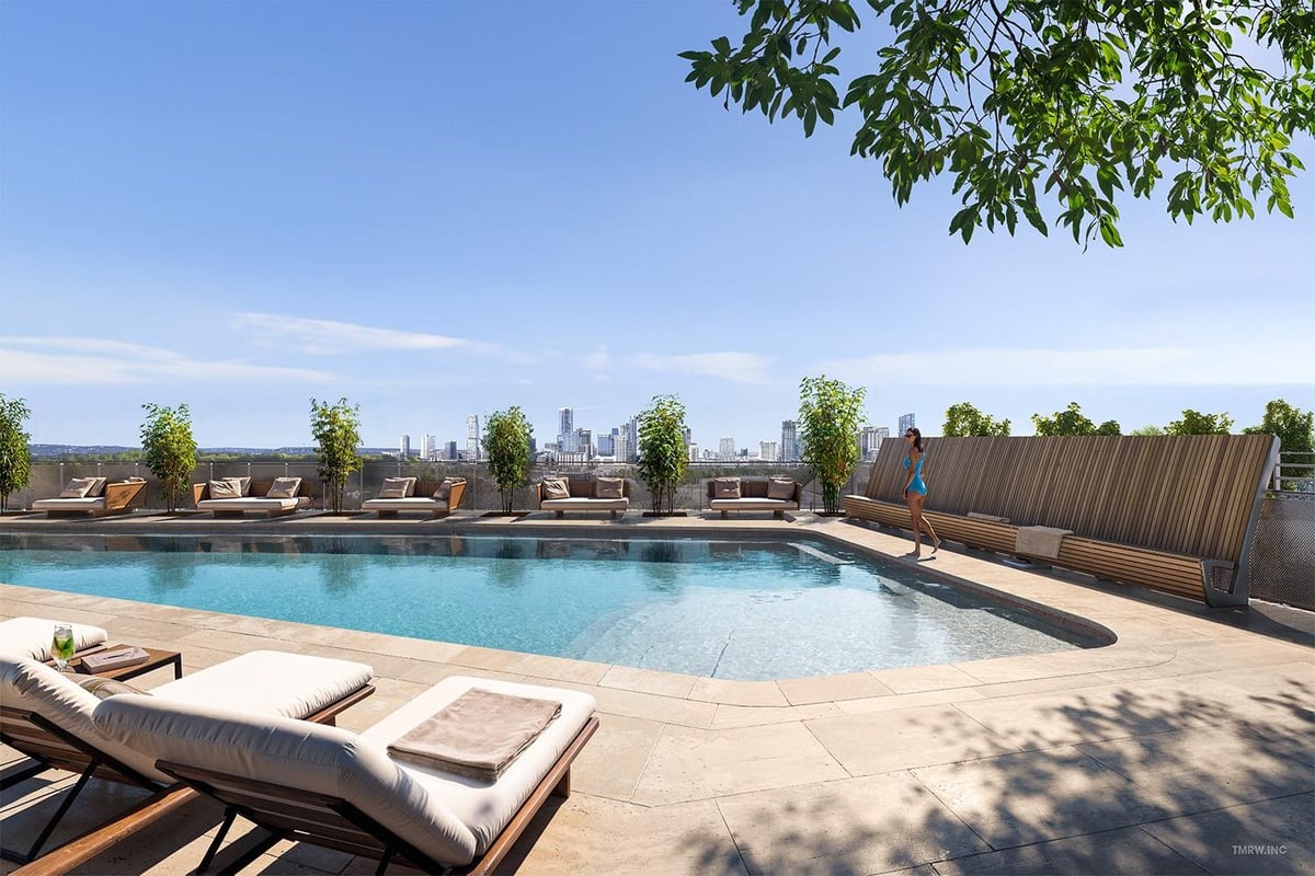 2121 S Congress Ave Unit #402 - front exterior - Luxury home in Travis Heights, Austin, TX