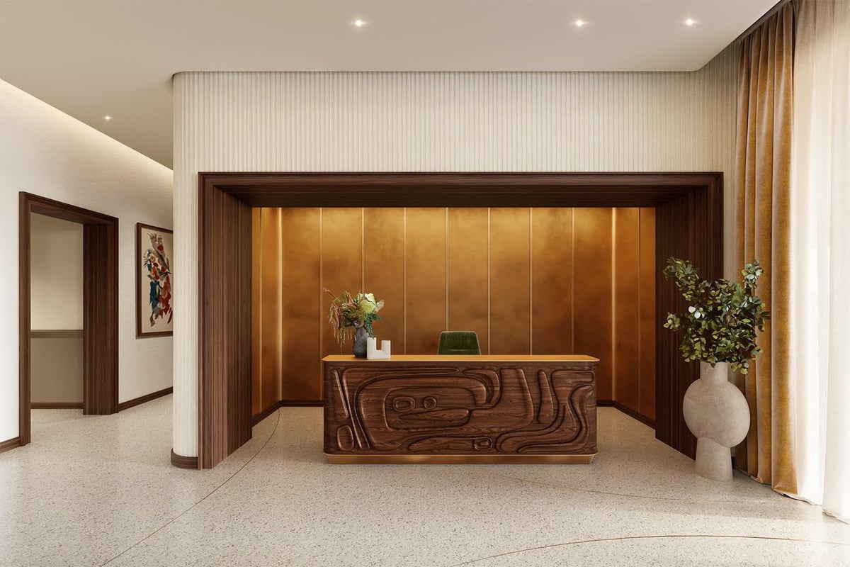 Living area at 2121 S Congress Ave Unit #501 - 2 bed 2 bath home