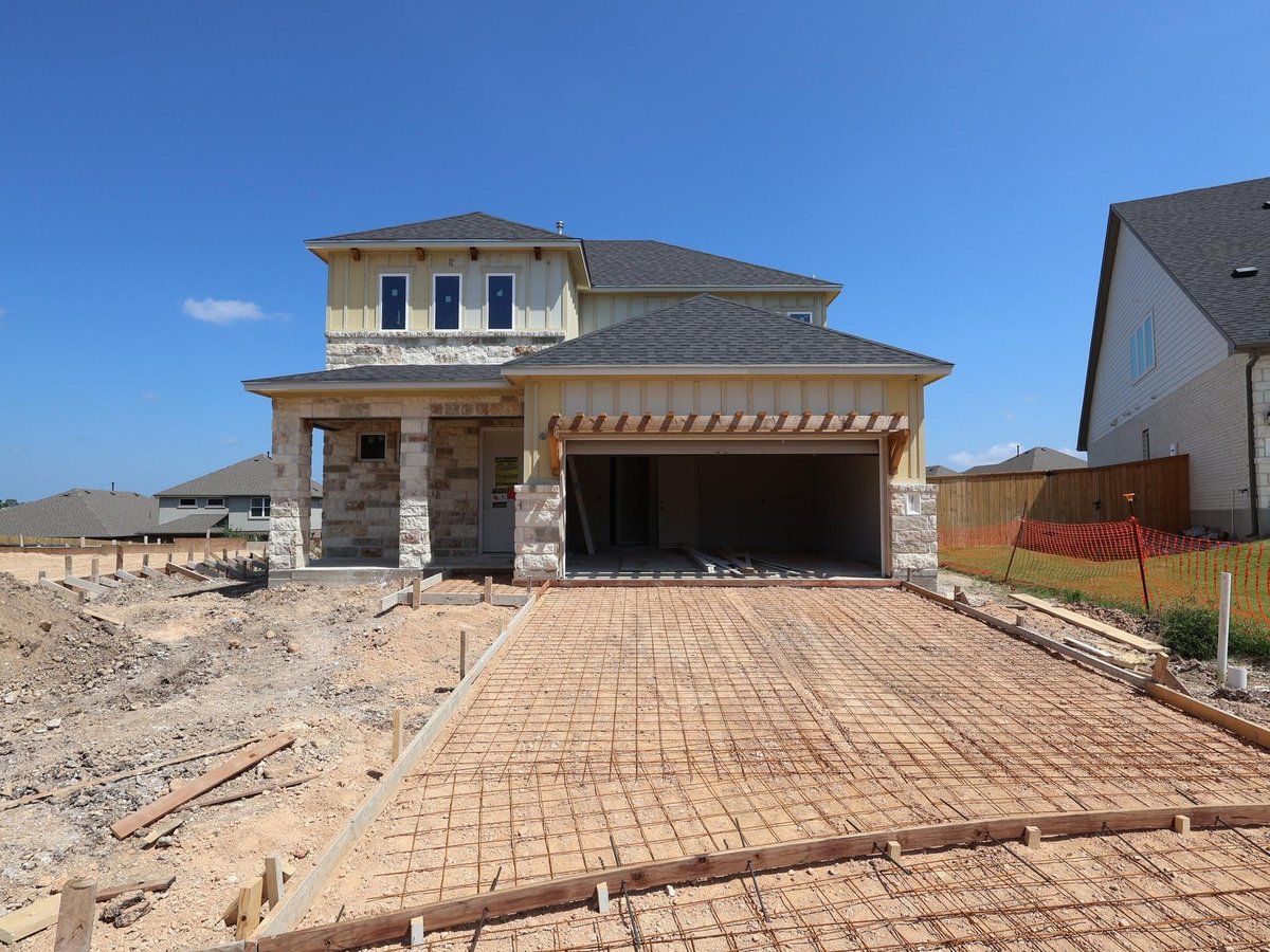 View 2125 Spokane Dr in Cedar Brook 2125 Spokane Dr - front exterior - Luxury home in Cedar Brook, Leander, TX
