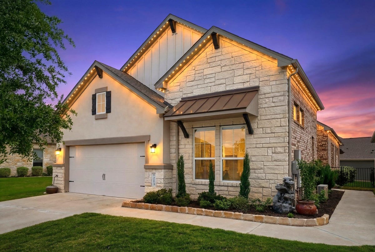 213 Encore Dr - front exterior - Luxury home in Santa Rita Ranch Ph 1 Sec 8, Liberty Hill, TX