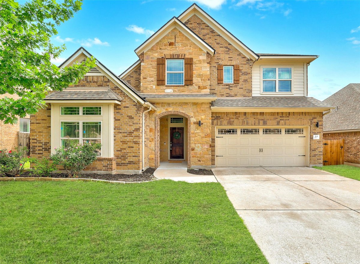 View 213 Southern Cross DR in Highland Horizon Ph 01 213 Southern Cross DR - front exterior - Luxury home in Highland Horizon Ph 01, Austin, TX