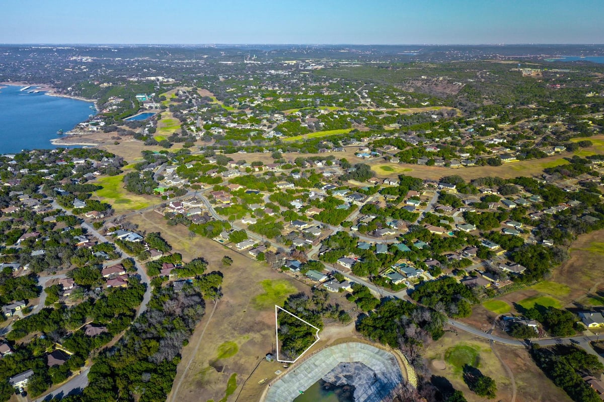 View 21308 Park CIR in Country Club Estates Sec 07 21308 Park CIR - front exterior - Luxury lot in Country Club Estates Sec 07, Lago Vista, TX