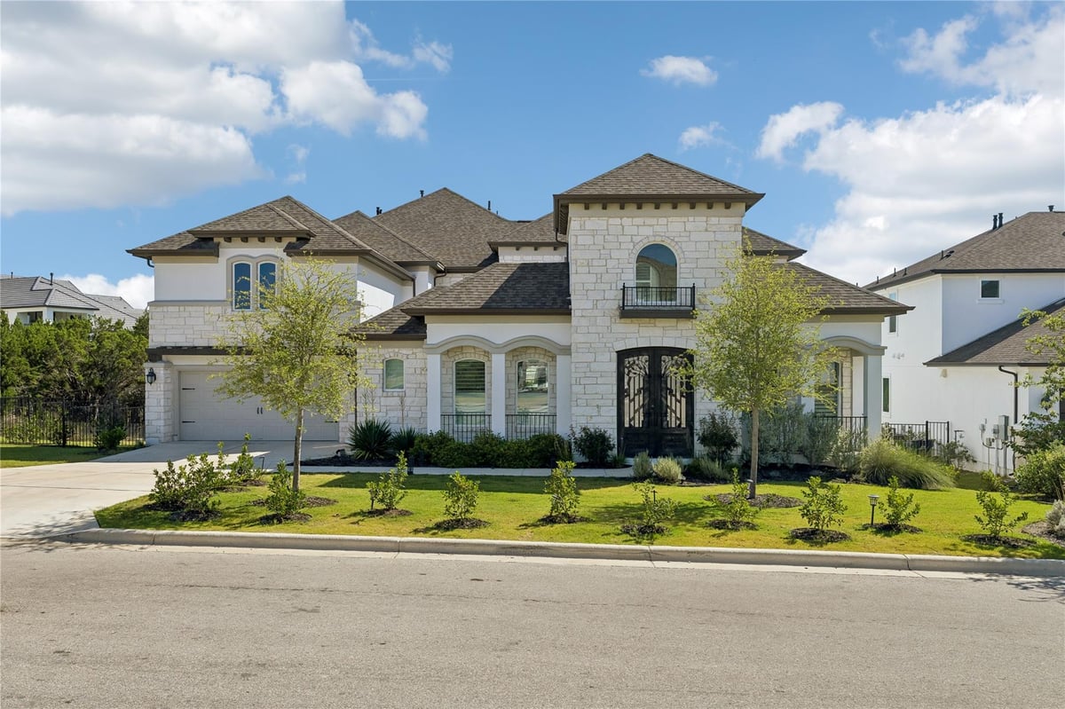View 2132 Novara TRL in Travisso 2132 Novara TRL - front exterior - Luxury home in Travisso, Leander, TX