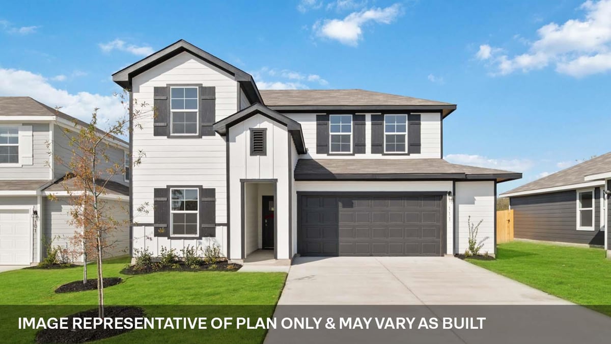 214 Balmorehea St - front exterior - Luxury home in TALAVERA, Kyle, TX