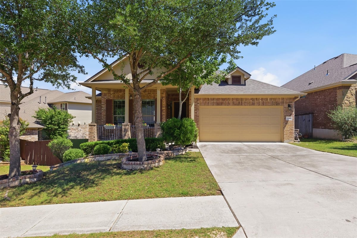 View 2144 Granite Hill Dr in Crystal Falls 2144 Granite Hill Dr - front exterior - Luxury home in Crystal Falls, Leander, TX