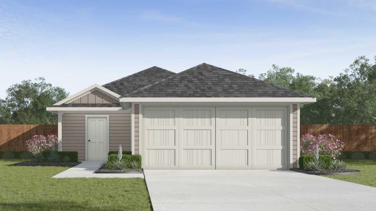 215 Orange Flame BLVD - front exterior - Luxury home in MARIGOLD, Kyle, TX