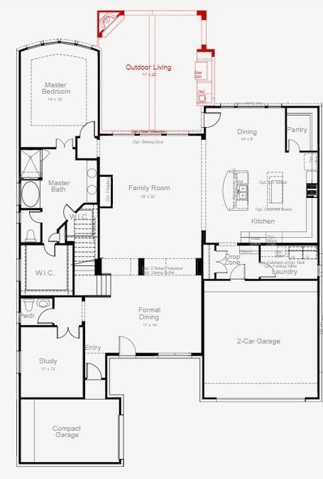 Primary bedroom at 215 Woodlands Ct - 4 bed 3 bath home
