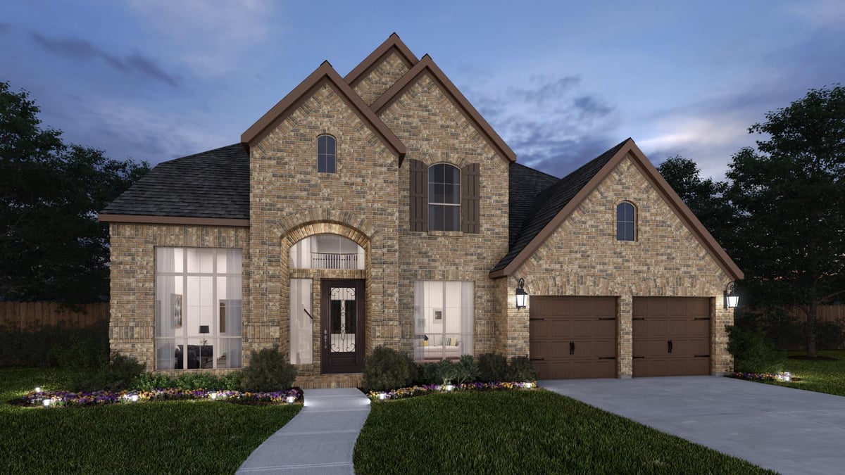 View 216 Maton Way in Eldorado at Santa Rita Ranch 216 Maton Way - front exterior - Luxury home in Eldorado at Santa Rita Ranch, Liberty Hill, TX