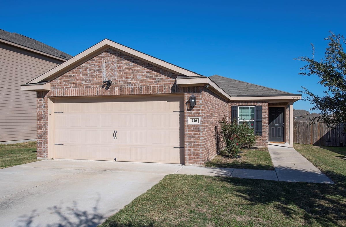 View 216 Millers Loop in Sonterra West 216 Millers Loop - front exterior - Luxury home in Sonterra West, Jarrell, TX