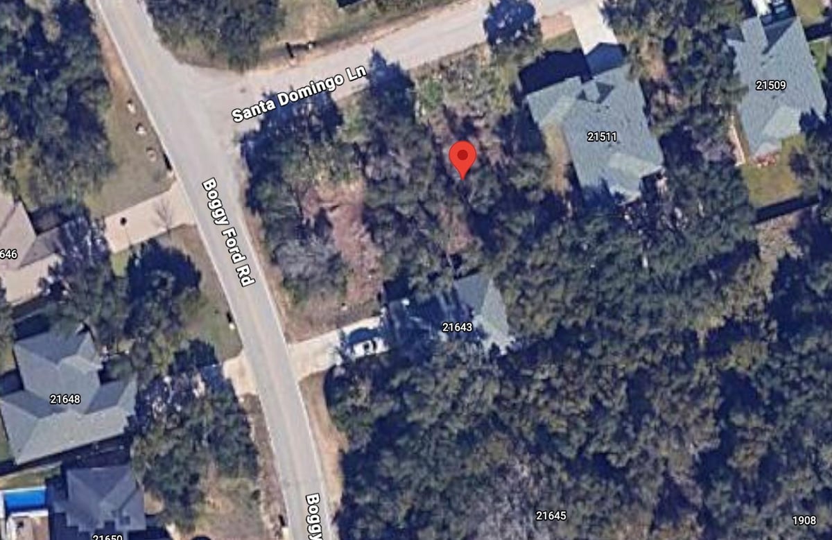 21641 Boggy Ford RD - front exterior - Luxury lot in Highland Lake Estates Sec 26 A, Lago Vista, TX