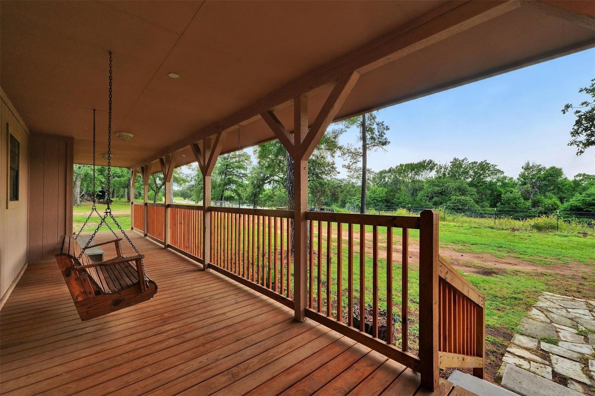 View 2169 Highway 304 in Racoon Ridge 2169 Highway 304 - front exterior - Luxury home in Racoon Ridge, Smithville, TX