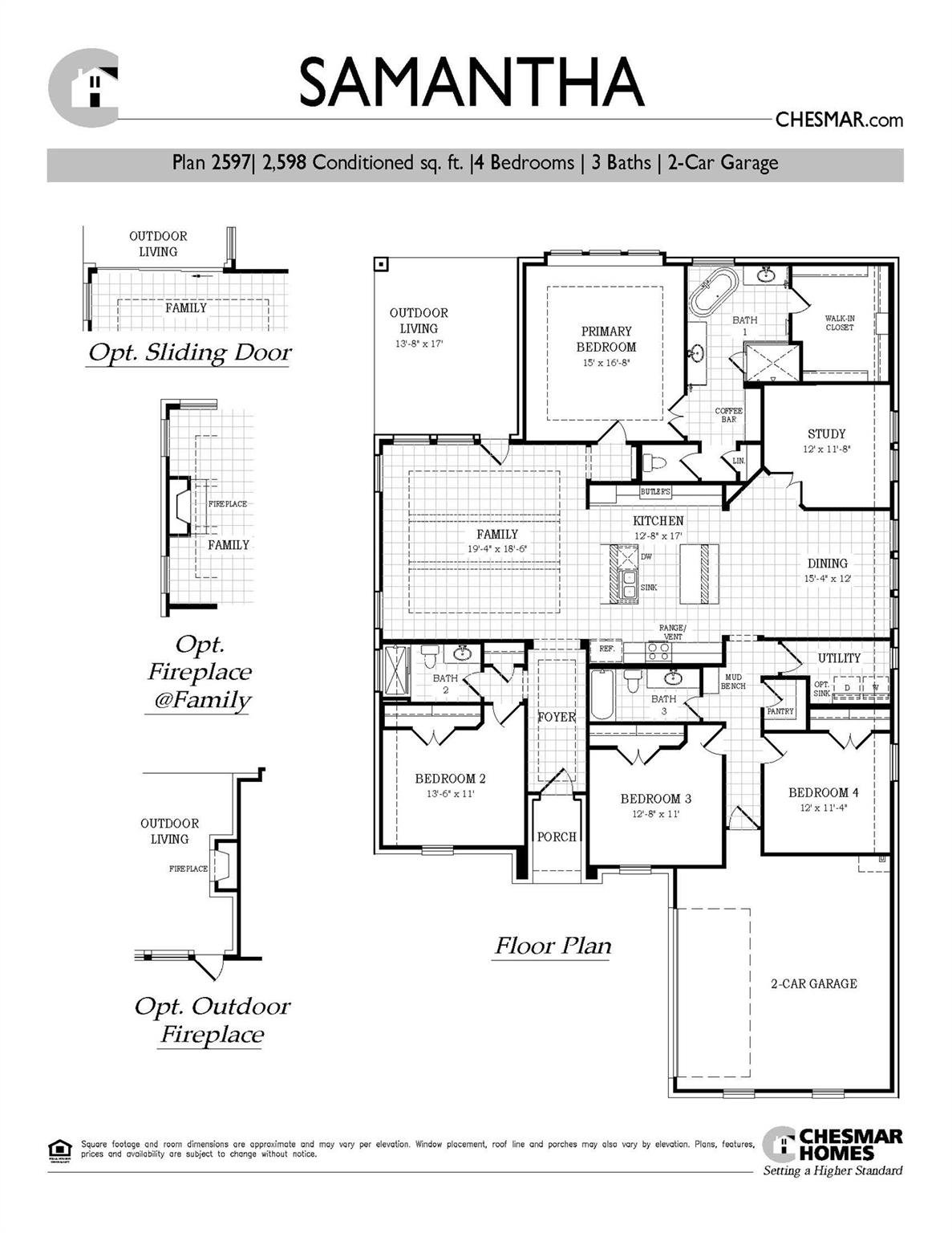 Living area at 217 Firethorn Rd - 4 bed 3 bath home