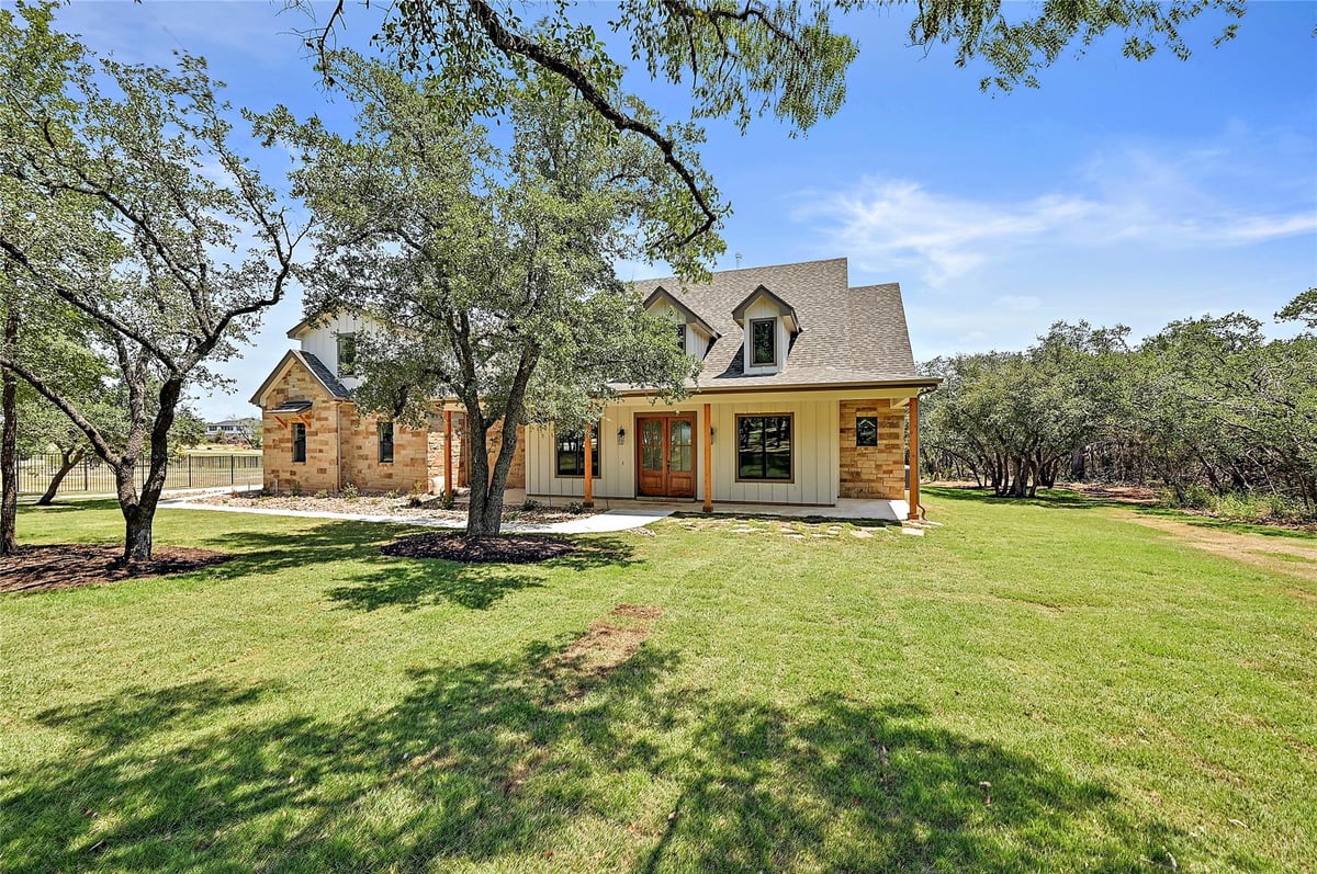 View 217 Joya Dr in Tesoro Sub Sec 1 217 Joya Dr - front exterior - Luxury home in Tesoro Sub Sec 1, Liberty Hill, TX