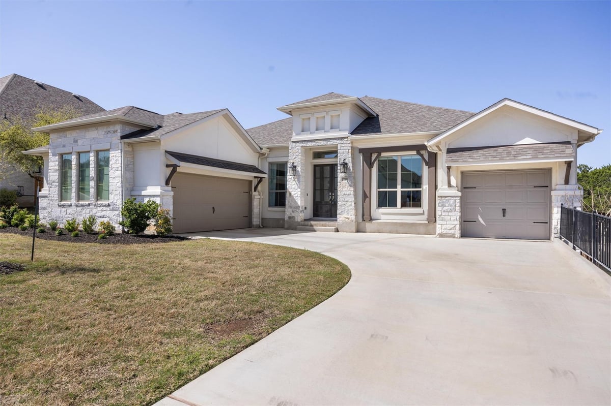 View 219 Saltgrass Cv in Highpointe 219 Saltgrass Cv - front exterior - Luxury home in Highpointe, Austin, TX