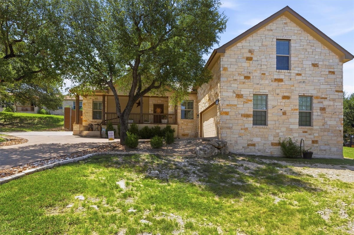 View 21911 Moffat DR in Briarcliff Inc Sec 08 21911 Moffat DR - front exterior - Luxury home in Briarcliff Inc Sec 08, Briarcliff, TX