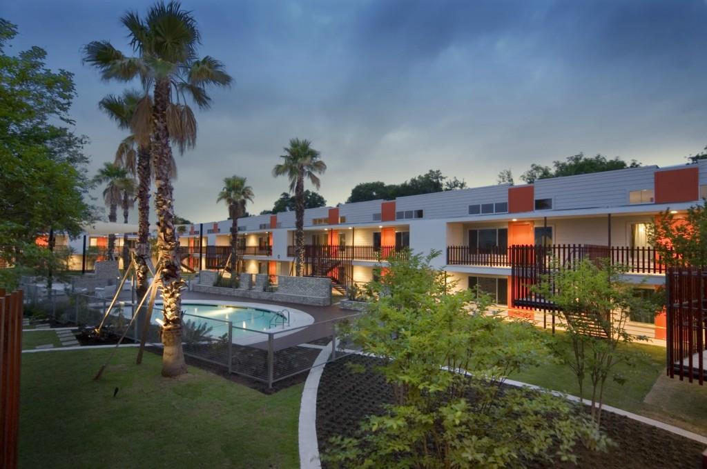 View 2200 Dickson DR Unit #102 in Akoya Condos 2200 Dickson DR Unit #102 - front exterior - Luxury home in Akoya Condos, Austin, TX