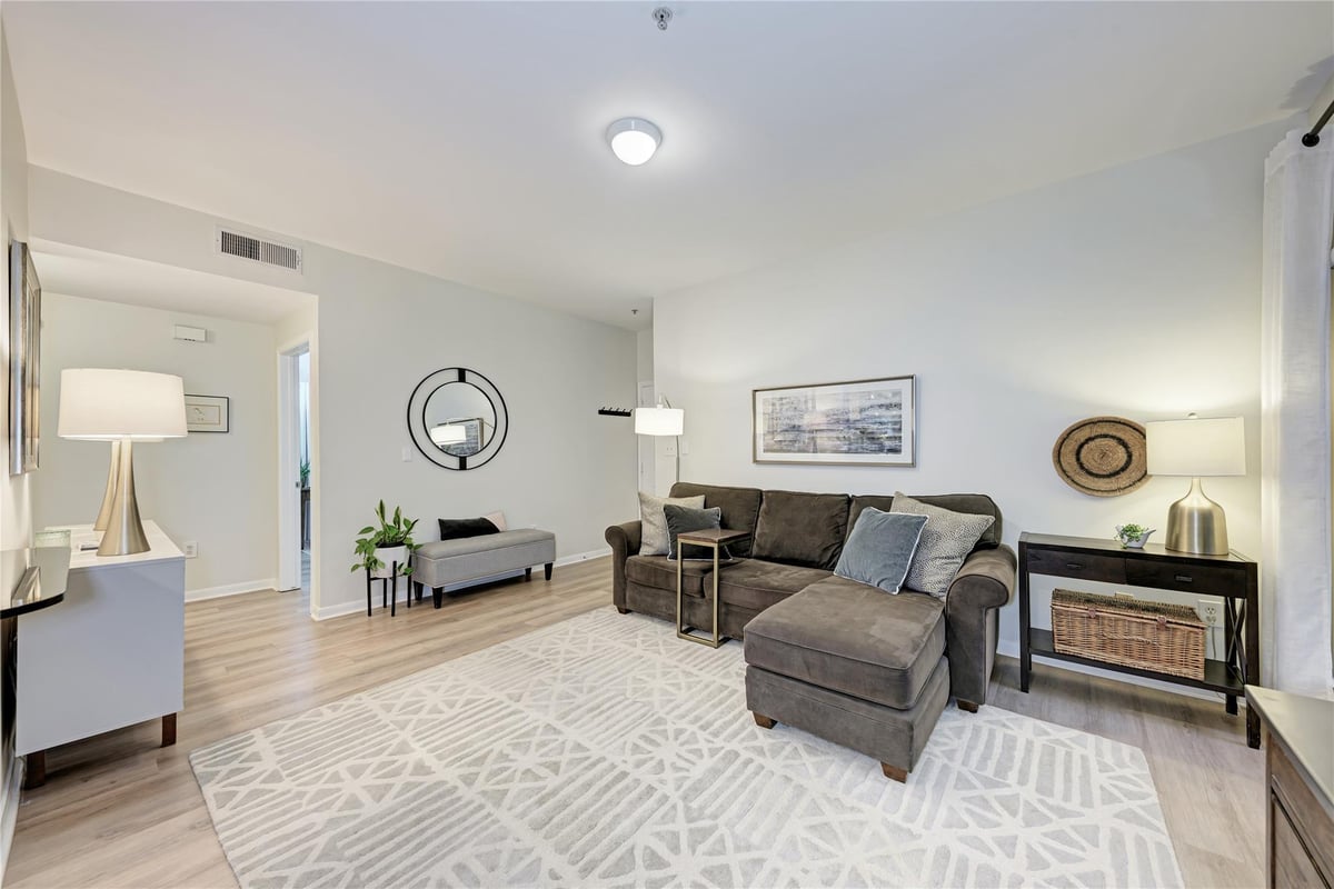 Living area at 2209 Hancock Dr Unit #2 - 2 bed 2 bath home