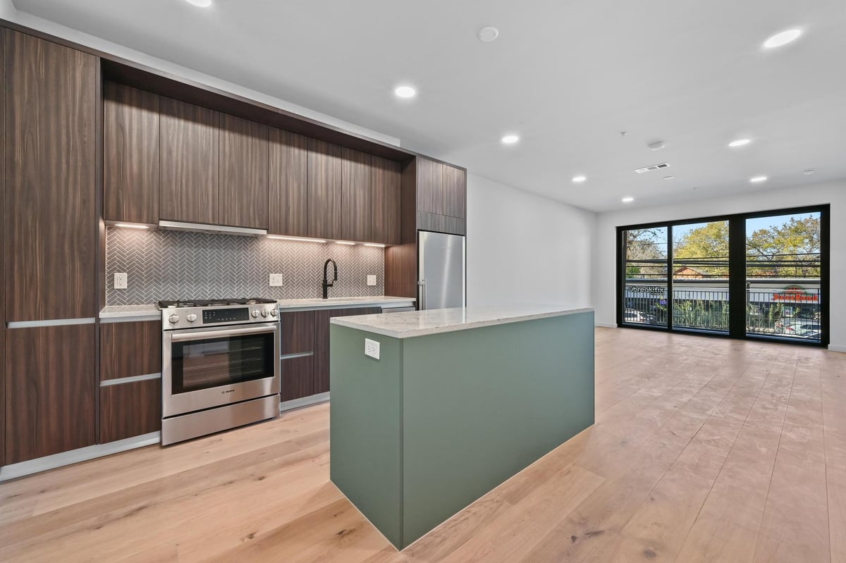 View 2209 S 1st St Unit #218 in Bouldin 2209 S 1st St Unit #218 - front exterior - Luxury home in Bouldin, Austin, TX