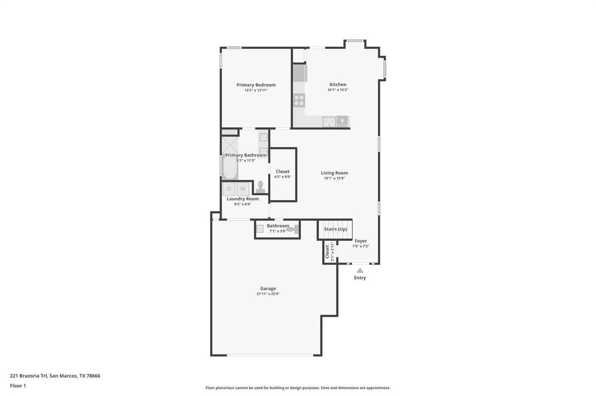 Primary bedroom at 221 Brazoria Trl - 4 bed 2 bath home