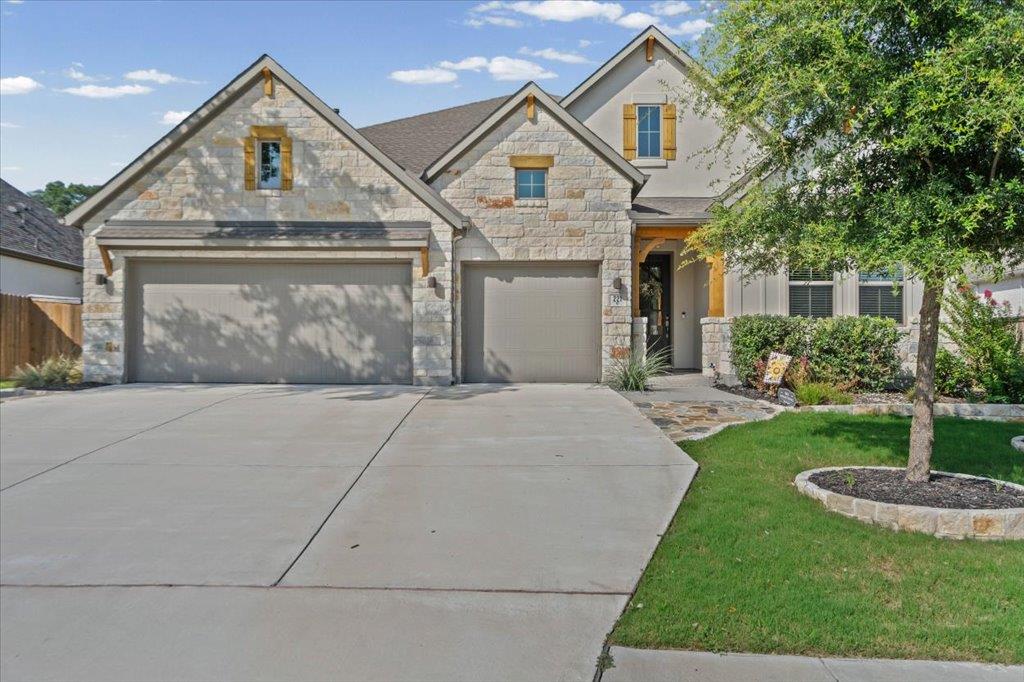 View 221 Iron Creek WAY in 6 Creeks Ph 1 Sec 5B 221 Iron Creek WAY - front exterior - Luxury home in 6 Creeks Ph 1 Sec 5B, Kyle, TX
