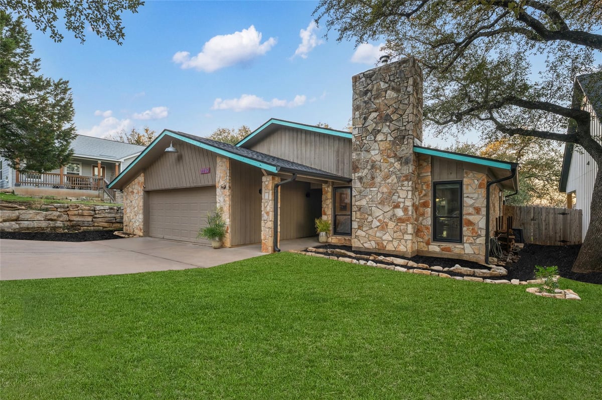View 2210 Red Fox Rd in Apache Shores Sec 02 2210 Red Fox Rd - front exterior - Luxury home in Apache Shores Sec 02, Austin, TX