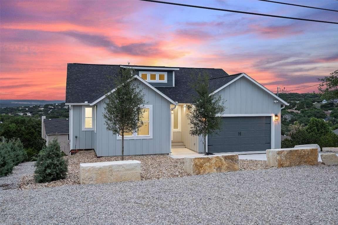 View 22108-2 Moulin Dr in Briarcliff Inc Sec 12 22108-2 Moulin Dr - front exterior - Luxury home in Briarcliff Inc Sec 12, Briarcliff, TX