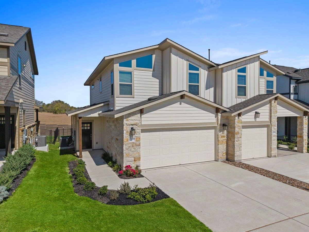 2210A Cornfield Dr - front exterior - Luxury home in Villas at Rowe, Pflugerville, TX