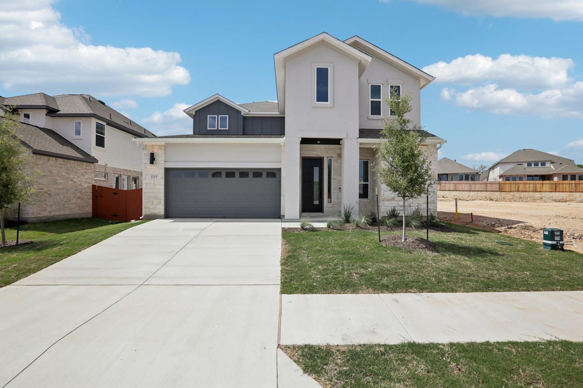 View 2213 Sarabanda St in Sauls Ranch East 2213 Sarabanda St - front exterior - Luxury home in Sauls Ranch East, Round Rock, TX