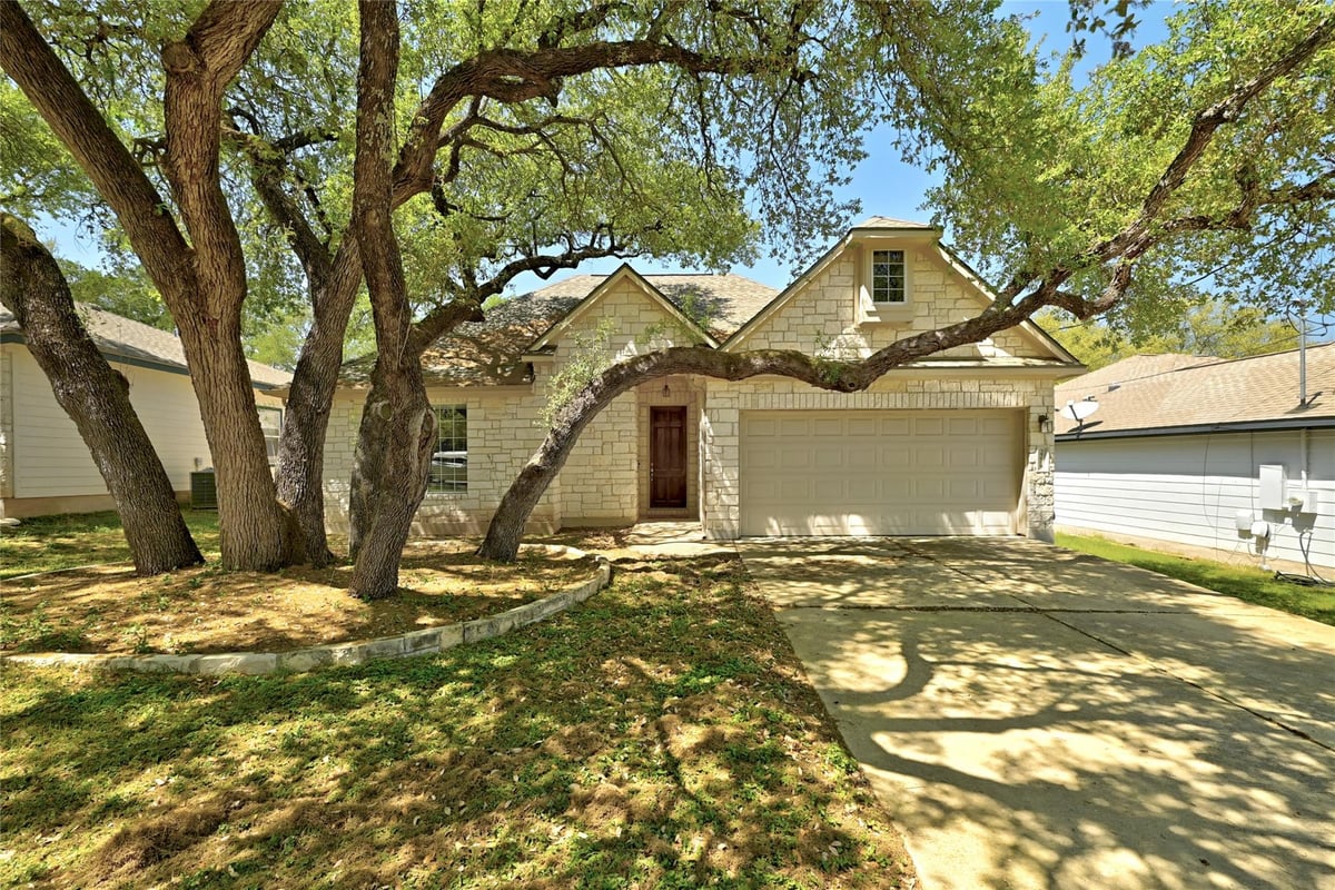 View 2214 Yellow Bird Trl in Apache Shores 2214 Yellow Bird Trl - front exterior - Luxury home in Apache Shores, Austin, TX