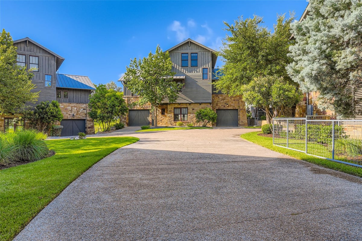 View 2217 Seabiscuit Cv Unit #103 in Alura Pointe Condo 2217 Seabiscuit Cv Unit #103 - front exterior - Luxury home in Alura Pointe Condo, Spicewood, TX