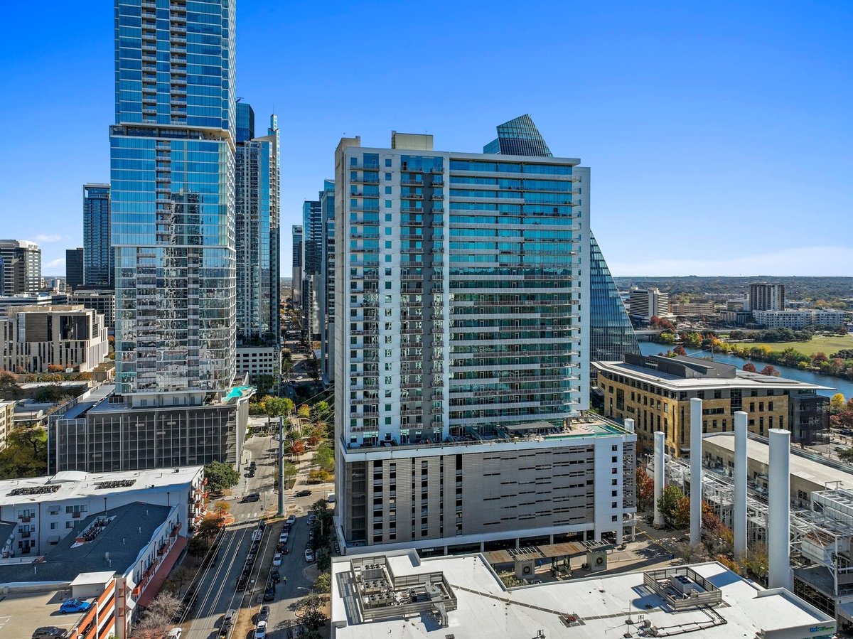 Living area at 222 WEST Ave Unit #1710 - Seaholm Residences Residential, Austin, TX