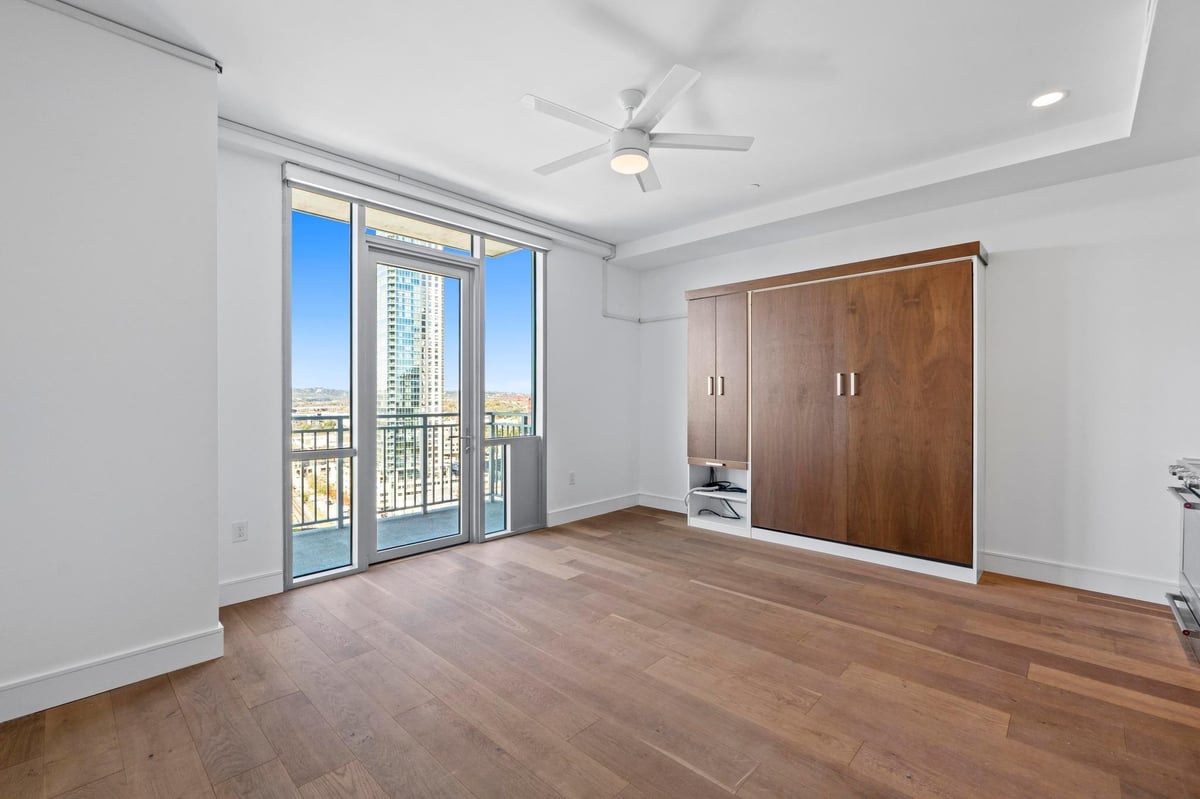 Primary bedroom at 222 WEST Ave Unit #1710 - Seaholm Residences Residential, Austin, TX