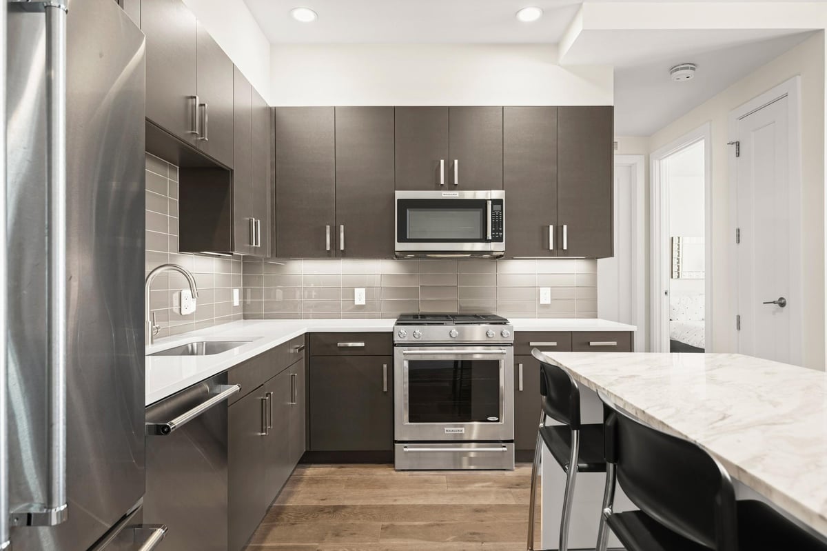 Kitchen at 222 West Ave Unit #2012 - 1 bed 1 bath home