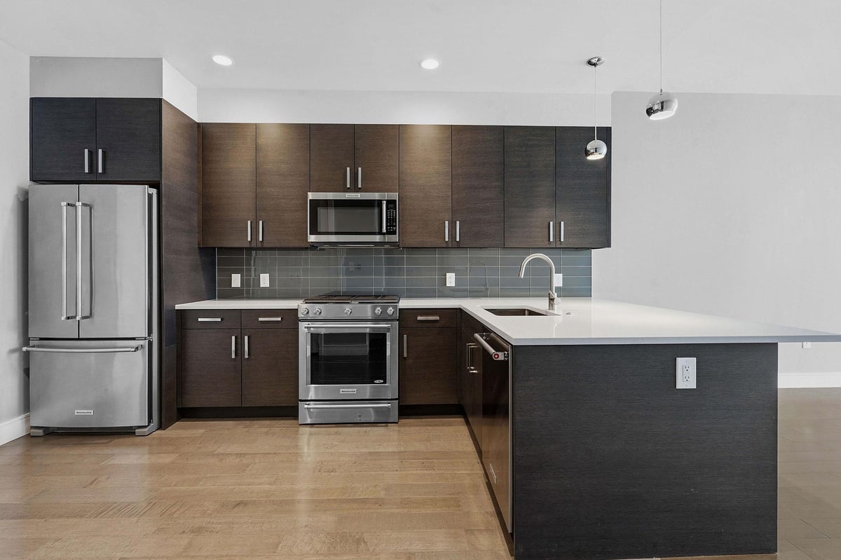 Kitchen at 222 West Ave Unit #2207 - 1 bed 1 bath home