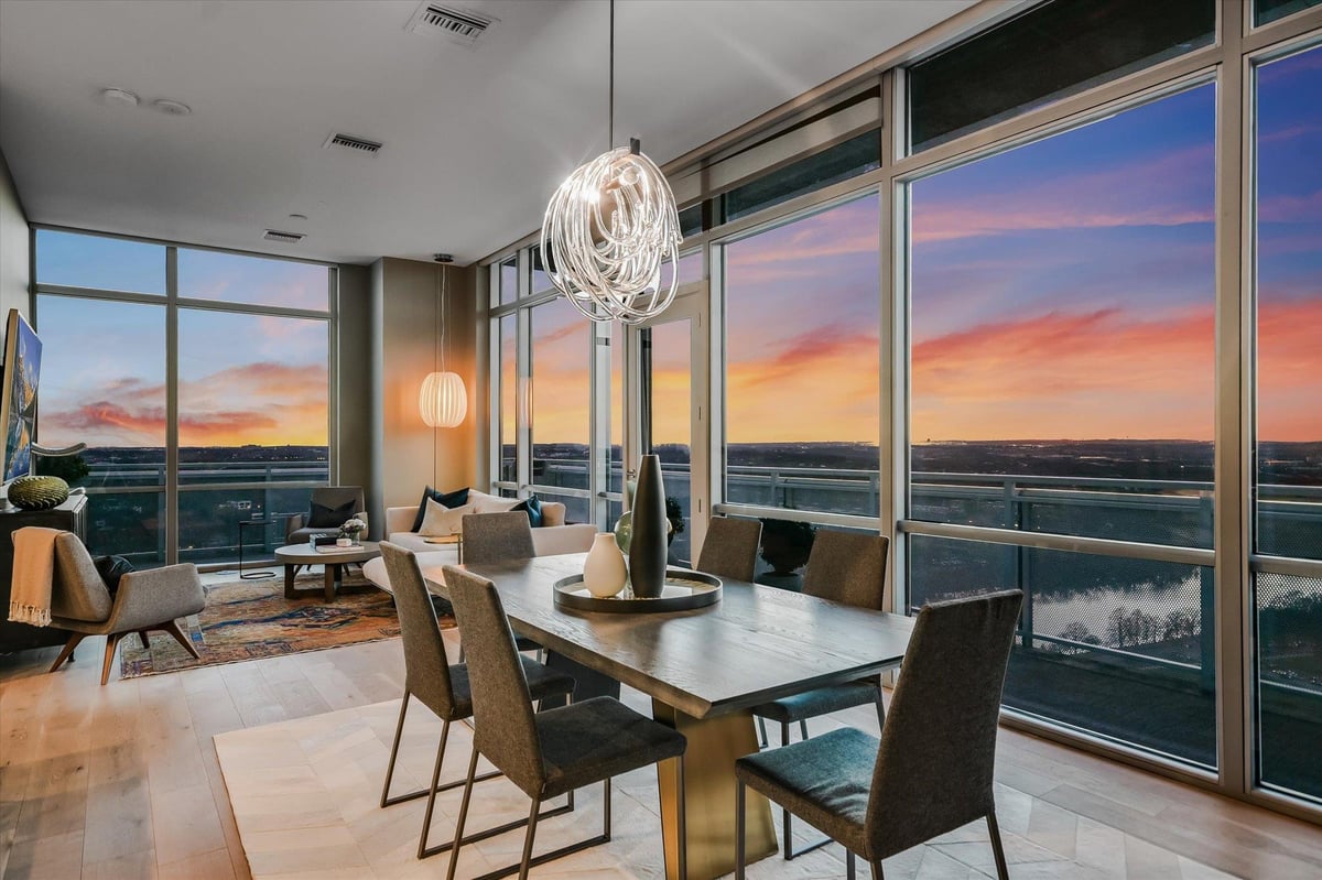 Living area at 222 West Ave Unit #3002 - 2 bed 2 bath home