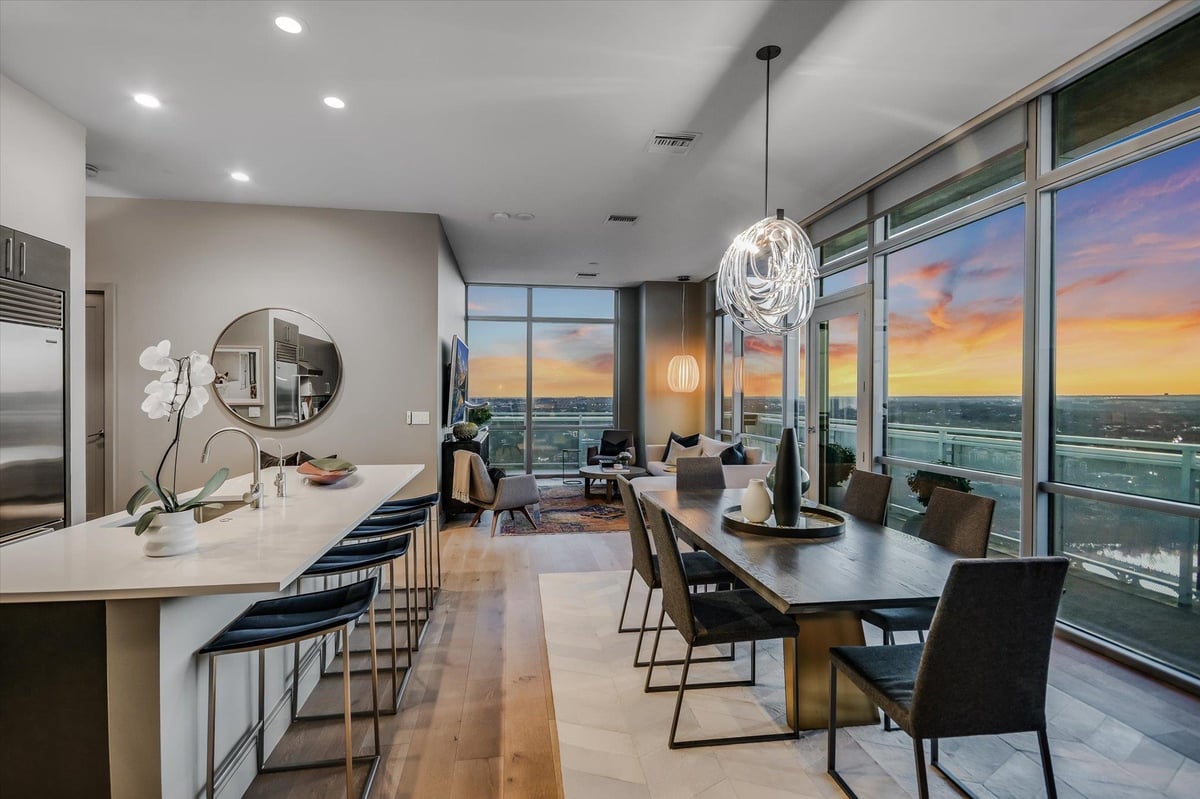 Kitchen at 222 West Ave Unit #3002 - 2 bed 2 bath home